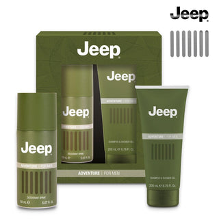 Set Regalo Avventura Jeep (Deodorante 150 Ml + Gel Doccia 200 Ml)