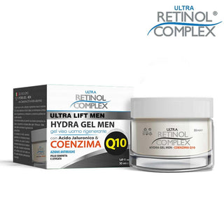Retinol Complex Crema Viso Hydra Gel Men Q10 50 Ml