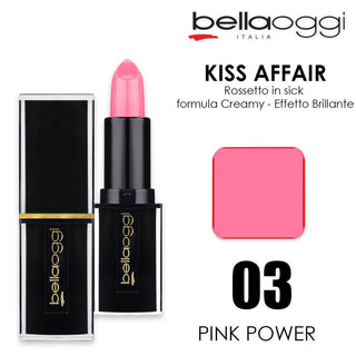 Bella Oggi Kiss Affair Cremay Rossetto Stick Pink Power 003
