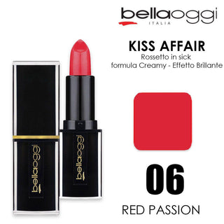Bella Oggi Kiss Affair Cremay Rossetto Stick Red Passion 006