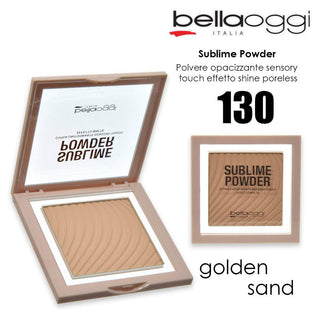 Bella Oggi Sublime Powder Shine Control Cipria Compatta Golden Sand 130