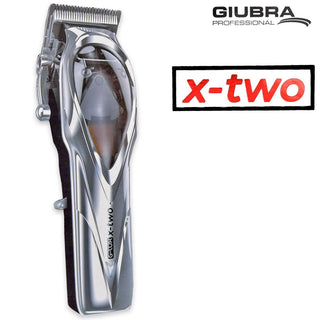 Giubra Máquina de cortar cabelo G-Lux X-Two Prata Cabeça Fixa Aço 440 Japonês 