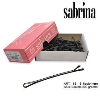 Sabrina Hair Clip Pall.N.5 Smooth Black-Loose 200 Grams 