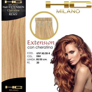 Hc Milano Extension Cheratina Remy 50/55 Cm 20 Pezzi Col Db5