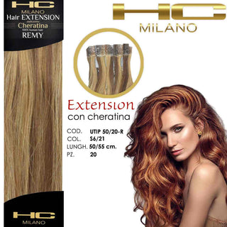Hc Milano Extension Cheratina Remy 50/55 Cm 20 Pezzi Col 6/21