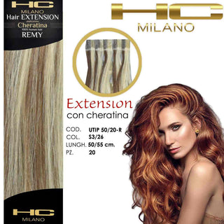 Hc Milano Extension Cheratina Remy 50/55 Cm 20 Pezzi Col S3/26
