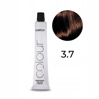 Subrina professional Colore Permanente, Tintura Permanente Per Capelli, 3/7 Castano Scuro, 100 ml