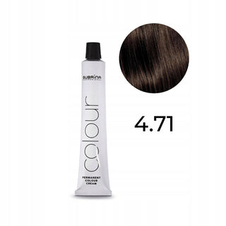 Subrina Professional Essential Color, Tintura Permanente Per Capelli, 4.71 Castano Medio, 100 ml