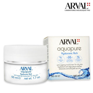 Arval Aquapure Hyaluronic Rich 50 Ml. - Crema Idratante Antiet Pelli Secche