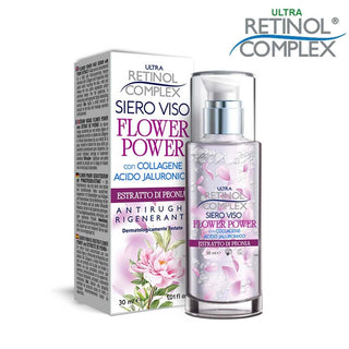 Retinol Complex Siero Viso Flower Power Con Estratto Di Peonia 30 Ml