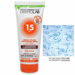 Dermolab solari crema solare protezione bassa spf 15 200 ml