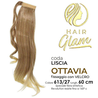 Coda Hair Glam Ottavia C/Velcro Fibra Revolution Lung. 60 613/27 Cm
