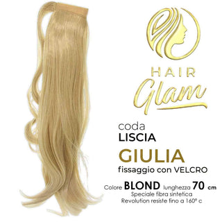 Coda Hair Glam Giulia C/Velcro Fibra Revolution Blond 70Cm