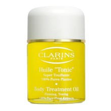 Clarins 토닉 바디 트리트먼트 퍼밍, 토닝 오일 - 100% 식물성 오일 - 100ml