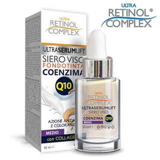 Retinol Complex Siero Viso Fondotinta Coenzima Q10 Medio 30 Ml
