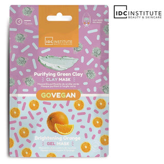Maschera Duo Essenziale Per La Cura Della Pelle Idc Argilla Verde+Arancia