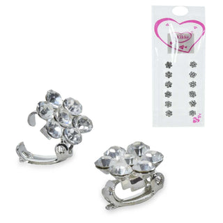 Le kikke pinzotta strass fiore d. 11 mm