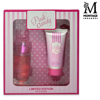 Set Regalo Montage Edp 50 Ml Lozione Corpo 50 Ml Rosa Caramella