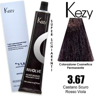 Kezy インボルヴ カラー 100ml ダークブラウン レッド パープル 3.67