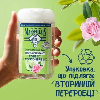 Le petit marseillais Bio Rose & Bio Cucumber Gel doccia - Volume: 250 ml