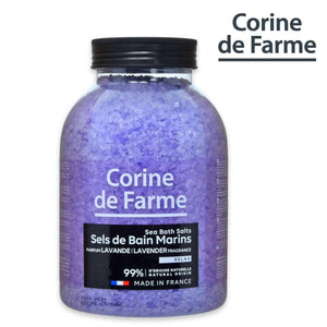 Corine de farme lavendel afslappende badesalt 1,3 kg 