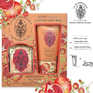 La Florentina Cofanetto Melograno 75 ml + 106 g — Sapone