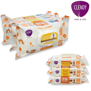Clendy Salviette Imb. Baby Avena 3 Confezioni X 72 Pezzi