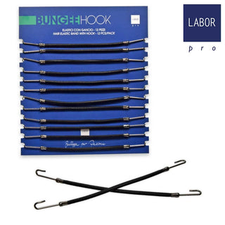 Labor Elastico Con Gancio 14 Cm. Nero In Conf Da 12 Pezzi