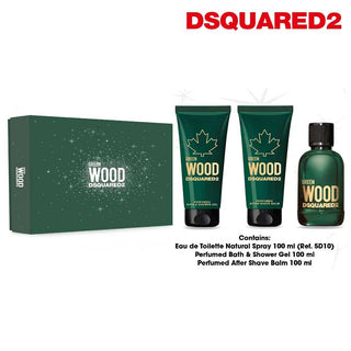 Dsquared2 zelené pánské edt100+bsg100+asb100