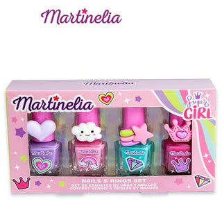 Martinelia Supergirl 4 Smalti Per Unghie 5 Ml + 4 Anelli