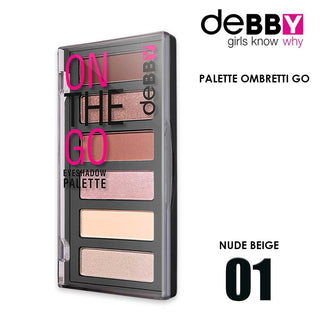Palette Di Ombretti Debby Ombretto On The Go 01 Nude Beige