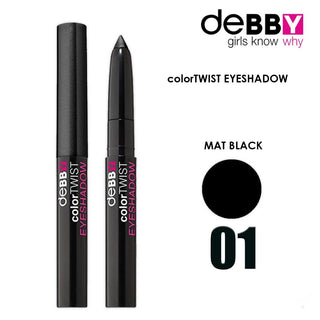 Debby Color Twist Ombretto Stick '01 Nero Opaco