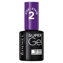 Rimmel Super gelový vrchní lak na nehty 12 ml 001 Transparentní