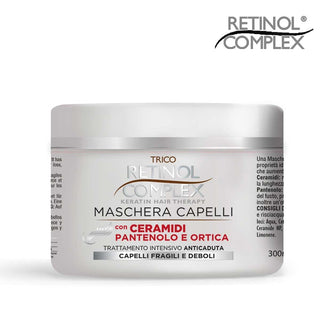 Keratin Complex Maschera 500 Ml Anticaduta Con Ceramidi-Pantenolo E Ortica