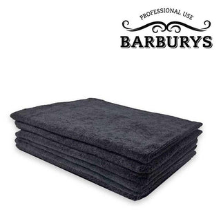 Asciugamani In Cotone Barburys, 6 Pezzi, 70 X 20 Cm, Colore Nero