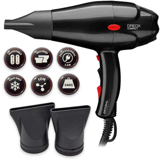 Asciugacapelli Semicompatto Sibel Ultron Obb Dreossidante Nero 2000 W