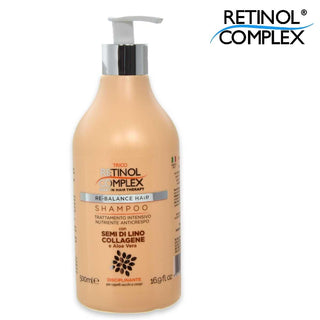 Retinol Complex Shampoo 500 Ml Nutriente Anticrespo Collagene E Aloe