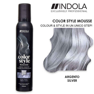 Indola Color Style Mousse 200 Ml Argento
