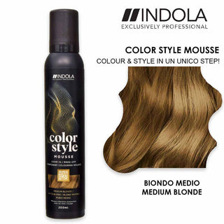 Indola Color Style Mousse 200 Ml Blond Moyen 
