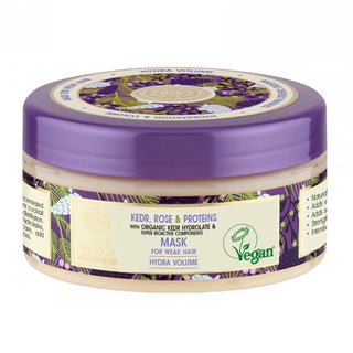 Maschera per capelli Natura Siberica al pino rosa e proteine per capelli deboli 400 ml