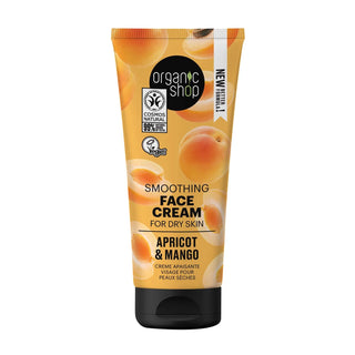 Natura Siberica Organic Shop Crema Viso Levigante all'Albicocca per Pelle Secca 50ml