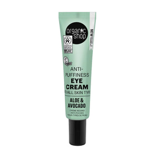Crema contorno occhi anti-borse all'aloe Organic Shop 30 ml