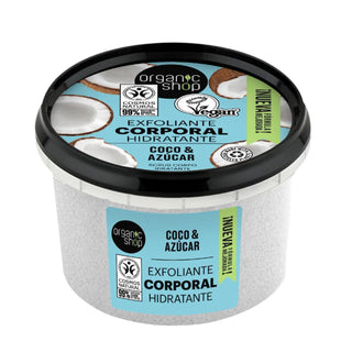 Organic Shop Exfoliante corporal hidratante de coco 250 ml 