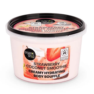Organic Shop Smoothie Fragola Cocco Cremoso Soufflé Idratante per il Corpo 250ml