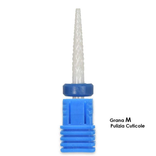 Melcap Broca de Cerâmica Forma de Agulha Grão M Para Limpeza de Cutículas 
