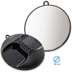 Sibel Obb Specchio tascabile Luna rotondo nero 28 cm — Specchio