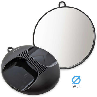 Sibel Obb Specchio tascabile Luna rotondo nero 28 cm — Espelho