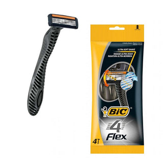 Bic 4 Flex Rasoio 4 Lame 4 Pz — Rasoi usa e getta