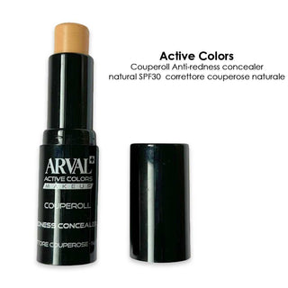 Arval Couperoll - Anti Redness Concealer Spf30 - Natural - Beige Naturale Correttore Couperose Naturale - Stick