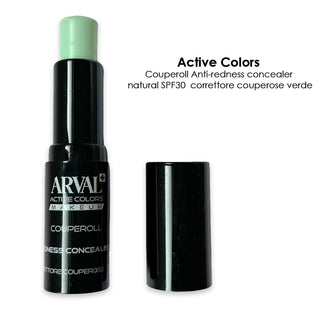 ARVAL COUPEROLL - Anti redness concealer SPF30 - green - verde correttore couperose verde - stick